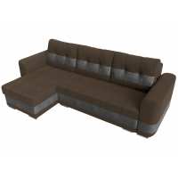Угловой диван Честер рогожка (коричневый/серый)  - Изображение 4